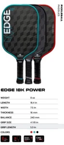 Diadem Edge 18K Power Pickleball Paddel - türkis - Bild 1 von 5
