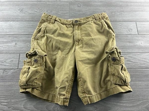 Aeropostale athletic cargo shorts mens size 34 11" inseam khaki - Picture 1 of 12
