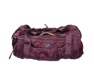 Lululemon Keep On Running Duffel Gym Bag Bordeaux Drama 20" x 11" x 11" - Picture 1 of 22