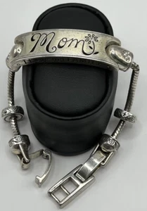 Brighton “Mom” Bracelet 8.5” Length Silvertone (39.02g) - Picture 1 of 11