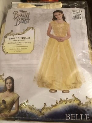 Disney La Bella y la Bestia PRINCESA BELLE Niño Mediano Disfraz Halloween - ¡NUEVO! Foto 1 de 4