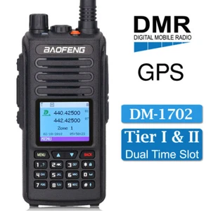 Baofeng DM-1702 DMR Digital Radio with GPS Dual Band 144/430MHz Walkie Talkie - Picture 1 of 20