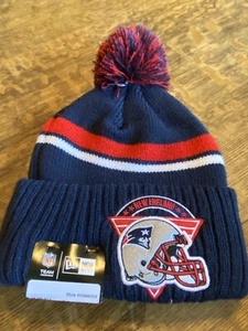 New NEW ERA NFL NEW ENGLAND PATRIOTS football beanie two toned hat cap A13 - Picture 1 of 5