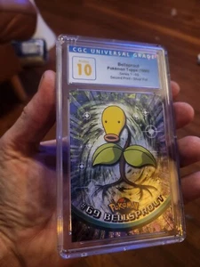 (POP 2) CGC 10 PRISTINE Bellsprout TOPPS Silver Foil Pokemon TV Series 1 - 69 - Picture 1 of 4