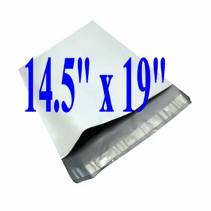 500 x White 14.5x19 Poly Mailers Self Sealing Envelopes Plastic Shipping Bags - Picture 1 of 5
