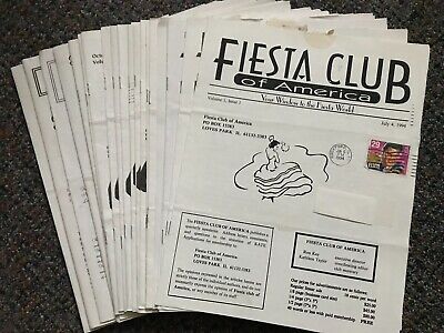 Fiesta Club Of America Newsletters | Volumes 1-6 | 1994-1999 Issues | Fiestaware • 31.77£