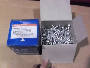 200!! Tornillos de cabeza panorámica chapados en zinc de 1/4-20 x 1-3/4" - Imagen 1 de 2