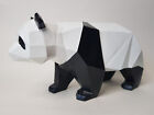 Next Panda Bear Sculpture Ornament Figurine Wooden Decorative Item Vgood Cond