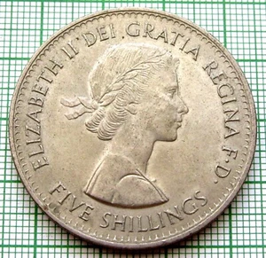 GREAT BRITAIN 1960 ONE CROWN - 5 Shillings, British Exhibition in New York, UNC - Picture 1 of 6
