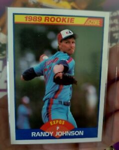 1989 Score Randy Johnson Rookie Card RC #645 Montreal Expos Gem 