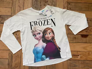 #7 NWT! Girl's LS FROZEN Tee by Zara, Size: 13/14 years - Picture 1 of 3