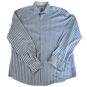 BUGATCHI UOMO flip cuff mens size XL long sleeve button-up shirt - Picture 1 of 8