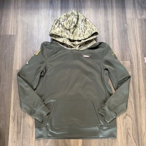 Houston Texans Nike Boys Large Green Salute to Service Hoodie Dri Fit OnField - Picture 1 of 7