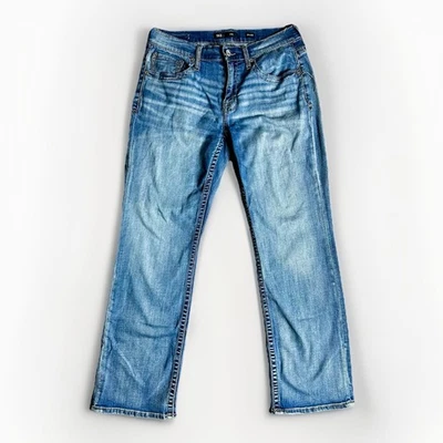 BKE Jake джинсы мужские 34 x 32 синий джинсовой ткани вырез пряжка Y2K вышитый карман - Изображение 1 из 4