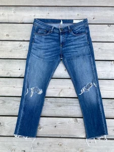 Rag & Bone Dre Low Rise Boyfriend Jeans cropped Size 29 - Picture 1 of 3