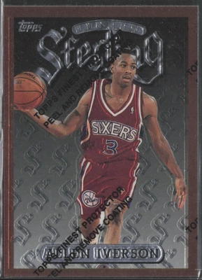 ALLEN IVERSON  1996-97 Topps Finest Sterling #240 RC Rookie - image 1 of 2