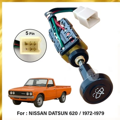 Knob Windshield Wiper Control Switch Fit For Datsun 620 Pickup Truck 1972-1979. - Imagem 1 de 4