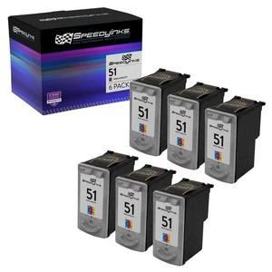 6PK Reman CL51 CL-51 for Canon Color Ink Cartridge MP150 MP160 MP460 MX300 MX310 - Picture 1 of 5