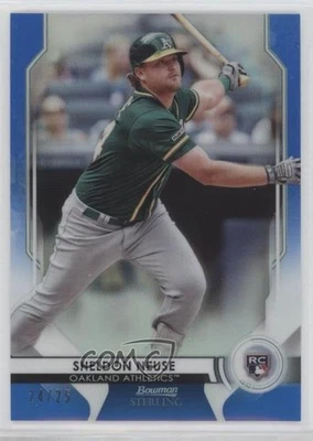 2020 Bowman Sterling Rookies Blue Refractor /25 Sheldon Neuse #BSR-76 Rookie RC - Image 1 of 2