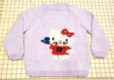 Nuevo Suéter "Hello Kitty" Raglán Manga Larga Tejido a Mano Suave y Cálido Foto 1 de 4