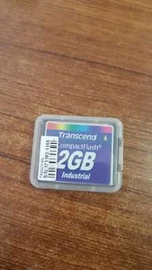 LOT OF 2 PCS. TRANSCEND TS2GCF45I 2GB 45X COMPACTFLASH CARD - Picture 1 of 2