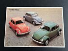 Postcard- VW WOLKSGAGEN,  A FAMILY OF BEETLES (Reproduction )