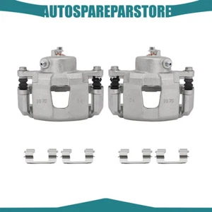 Front Brake Calipers Kit Pair For 2004-2008 Suzuki Forenza 04-11 Chevrolet Aveo - Picture 1 of 1