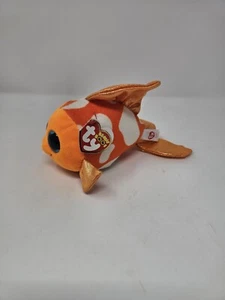 TY Beanie Boos 6” SAMI the Orange Fish Glitter Eyes Stuffed Animal Plush stuffy - Picture 1 of 7