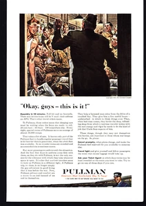 1943 VINTAGE PRINT AD PULLMAN V-MAIL SOLIDERS IN BARRACKS ASSEMBLY IN 20 MINUTES - Picture 1 of 1