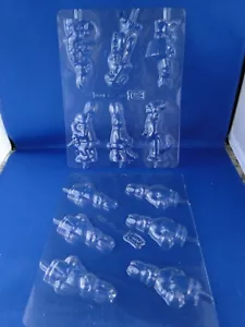 New Vintage Mardi Gras Easter Bunny & Band Candy Sucker Molds, 2 different molds - Picture 1 of 3