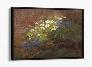 ANTHONORE CHRISTENSEN, ANEMONES -FLOAT EFFECT CANVAS WALL ART PRINT - Picture 1 of 12