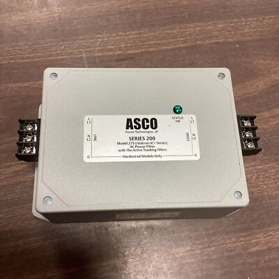 ASCO Series 200 Model 275 IC+115 Noise Filter AC 1 Ph 120VA, Curr 15A - Image 1 of 4