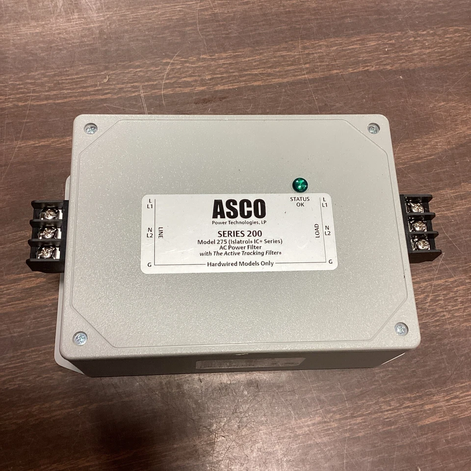 ASCO Series 200 Model 275 IC+115 Noise Filter AC 1 Ph 120VA, Curr 15A - Image 1 of 4