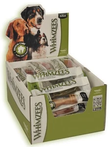 Whimzees Toothbrush Dental Care Dog Treat Wrapped Medium 25 Pack - Picture 1 of 2