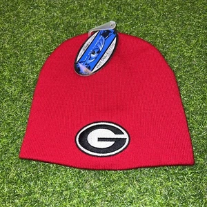 Georgia Bulldogs Red Cuffless NCAA Captivating Headgear OSFM BEANIE - Picture 1 of 2
