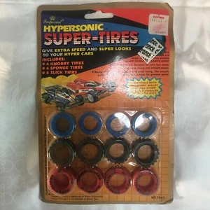 Hypersonic Super Tires Hyper Cars 7641 Vintage 1989 Imperial Toy Red NEW Sealed - Picture 1 of 7