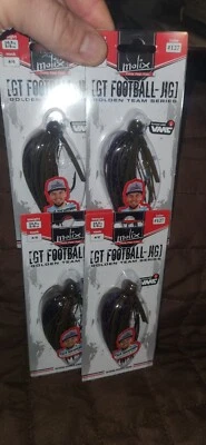 Señuelo de plantilla de fútbol Molix GT; Golden Team Series (3/8 oz) Grn Pump/Rojo púrpura (¡Cuatro!) Foto 1 de 4