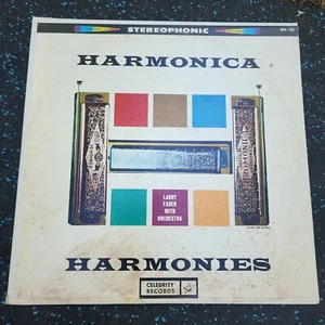 Larry Faber Harmonica Harmonies Celebrity Records Vinyl LP Record Album - Foto 1 di 4