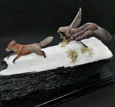 CIXMODELS CixM9006 EAGLE VS FOX 90mm 1:20 BIG SCALE RESIN KIT ANIMAL NON DIPINTO - Immagine 1 di 4