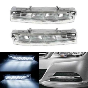 LED DRL Daytime Running Lights Fog Lamp Left Right For Benz W204 S204 W212 R172 - Picture 1 of 8