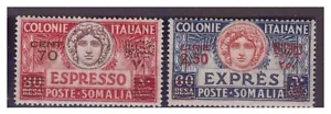 SOMALIA 1926 - ESPRESSI SOPRASTAMPATI SERIE NUOVA * MH - Foto 1 di 1