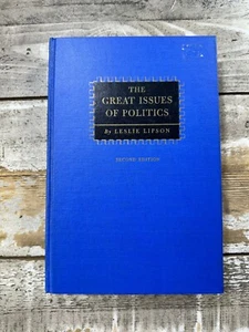 1960 Vintage Political Book "The Great Issues of Politics" - Picture 1 of 6