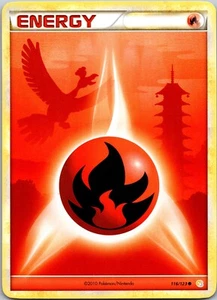 Fire Energy 116/123 Non-Holo HGSS Pokemon Card TCG NM - Picture 1 of 2