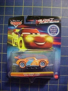 DISNEY PIXAR CARS RYAN INSIDE LANEY GLOW RACERS! NIP NEXT GEN PISTON CUP GITD - Picture 1 of 3