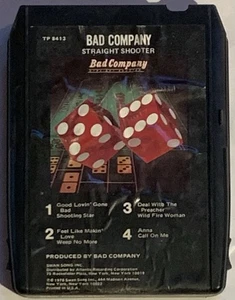 Bad Company- Straight Shooter 8-Track Tape - Play Tested Working - Imagen 1 de 6
