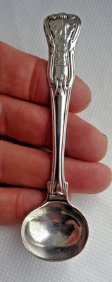 CUCCHIAIO SALE PAUL STORR GEORGIANO 1815 MODELLO RE ARGENTO MASSICCIO/STERLING - Immagine 1 di 4
