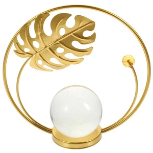 Adorno Hoja Tortuga Oficina Esferas Decorativas Bolas Cristal con Soporte Único - Imagen 1 de 12