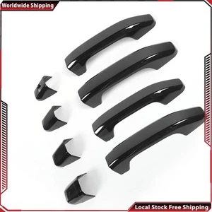 Cubiertas de manija de puerta 4 piezas para Chevy Silverado 2500 3500 GMC Sierra 1500 2014-2024 - Imagen 1 de 9
