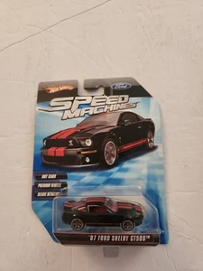 Hotwheels Speed Machine 07 Ford Shelby Gt500 W/red Stripes. Defect Blister - Picture 1 of 8