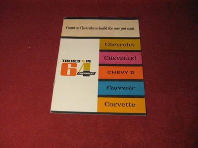 Chevy Corvette 1964 folleto de ventas de EE. UU. catálogo antiguo original Foto 1 de 4